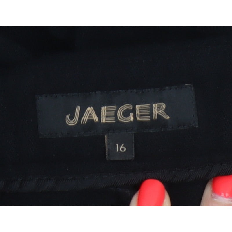 Jaeger Women’s Black UK 16 Tailored Straight Dress Trousers