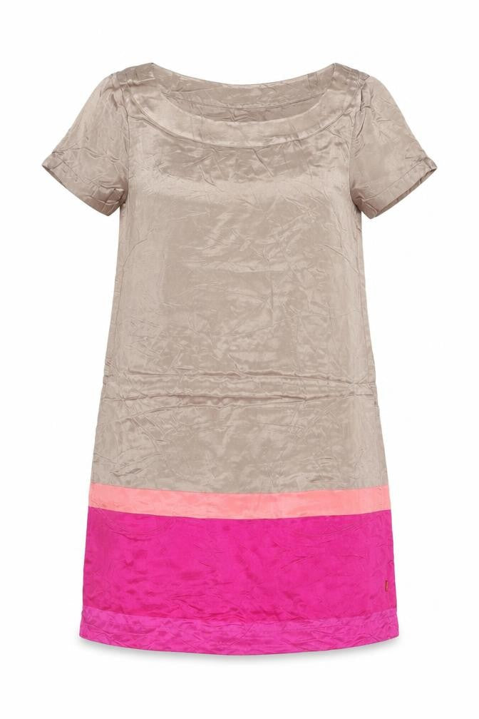 Front view of Vackpot Women’s Multicoloured UK 8 Shift Knee Dress Colourblock