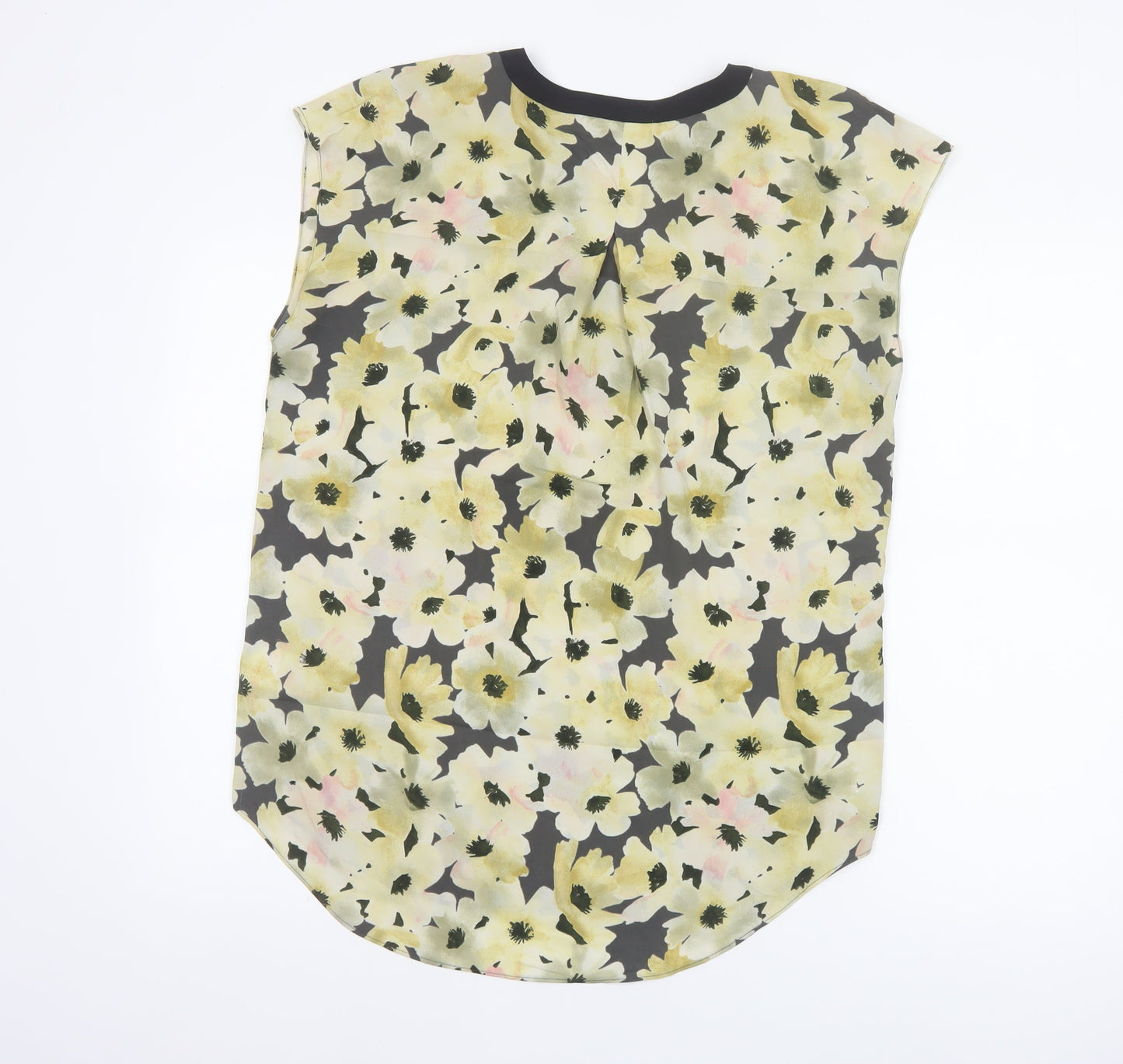 Paraphrase Women Multicoloured Floral V-Neck Cap Sleeve Blouse UK 12