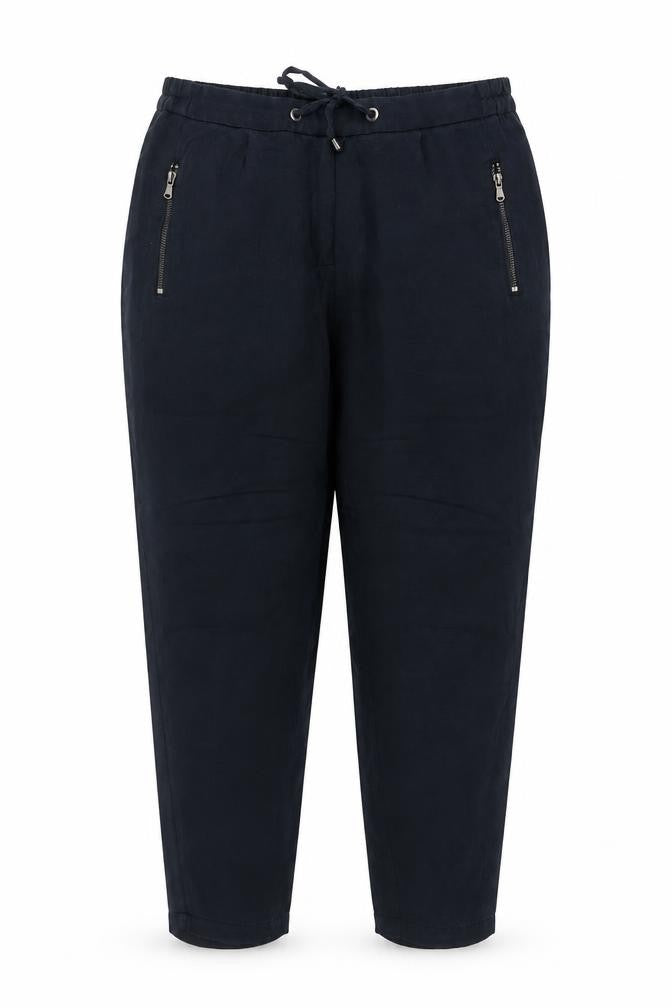 Mint Velvet Women’s Navy Blue Size 14 Lyocell Tapered Jogger Trousers