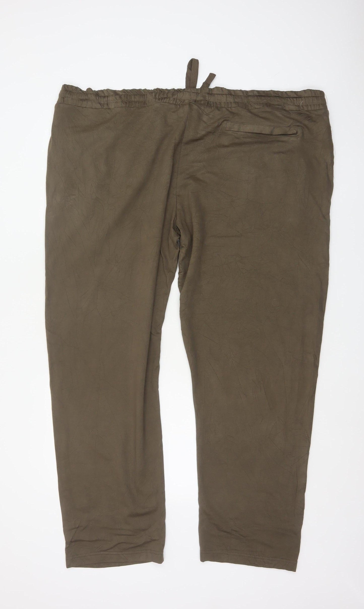 Marks and Spencer Men's Brown 5XL Jogger Trousers Elastic Waist