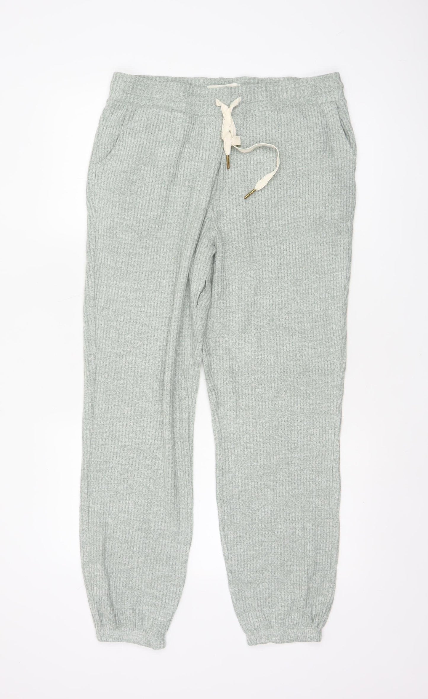 M&S Women’s Green M Knit Drawstring Lounge Pyjama Trousers