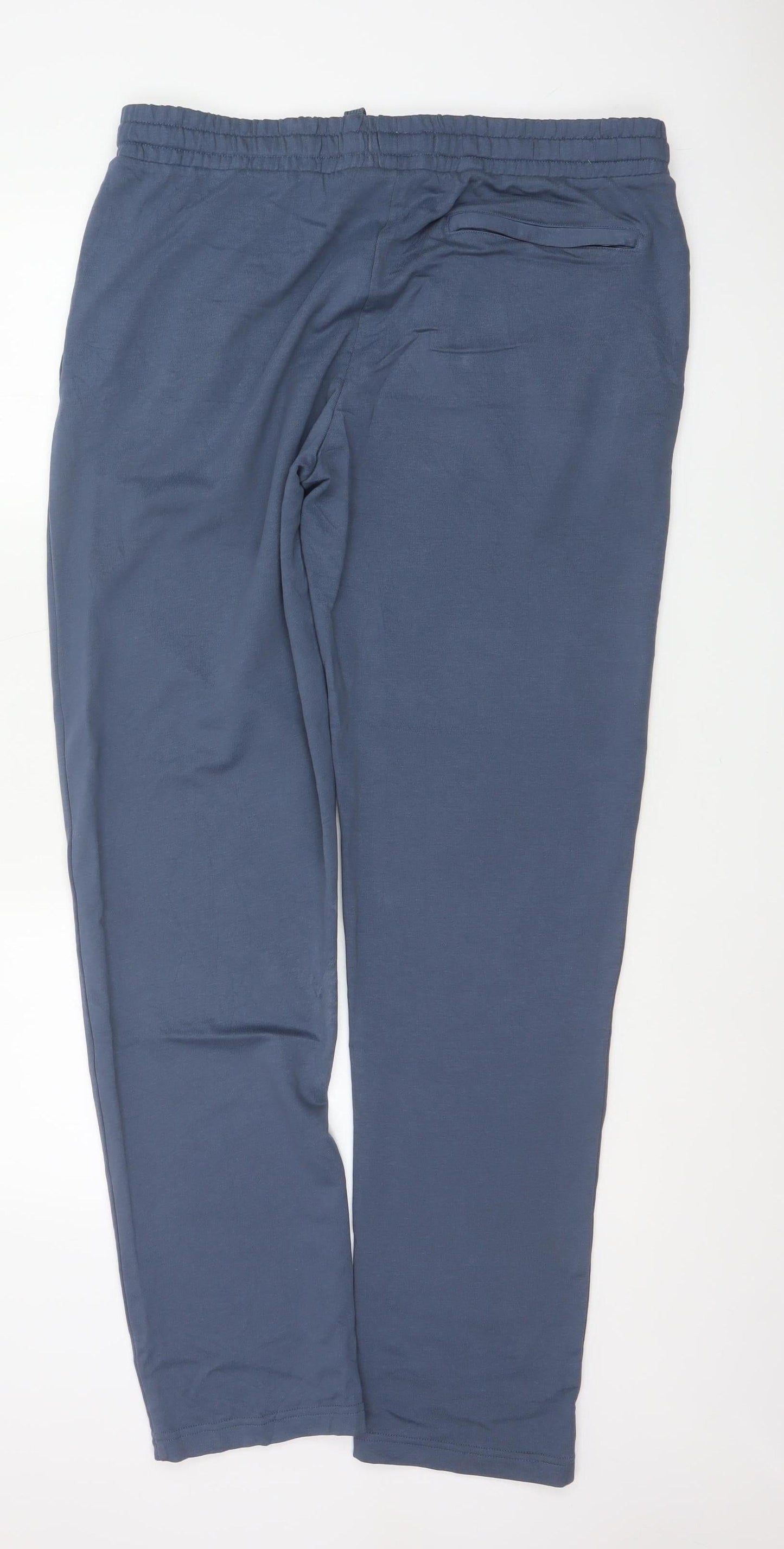 Marks & Spencer Men's Blue XL Regular Fit Cotton Blend Jogger Trousers