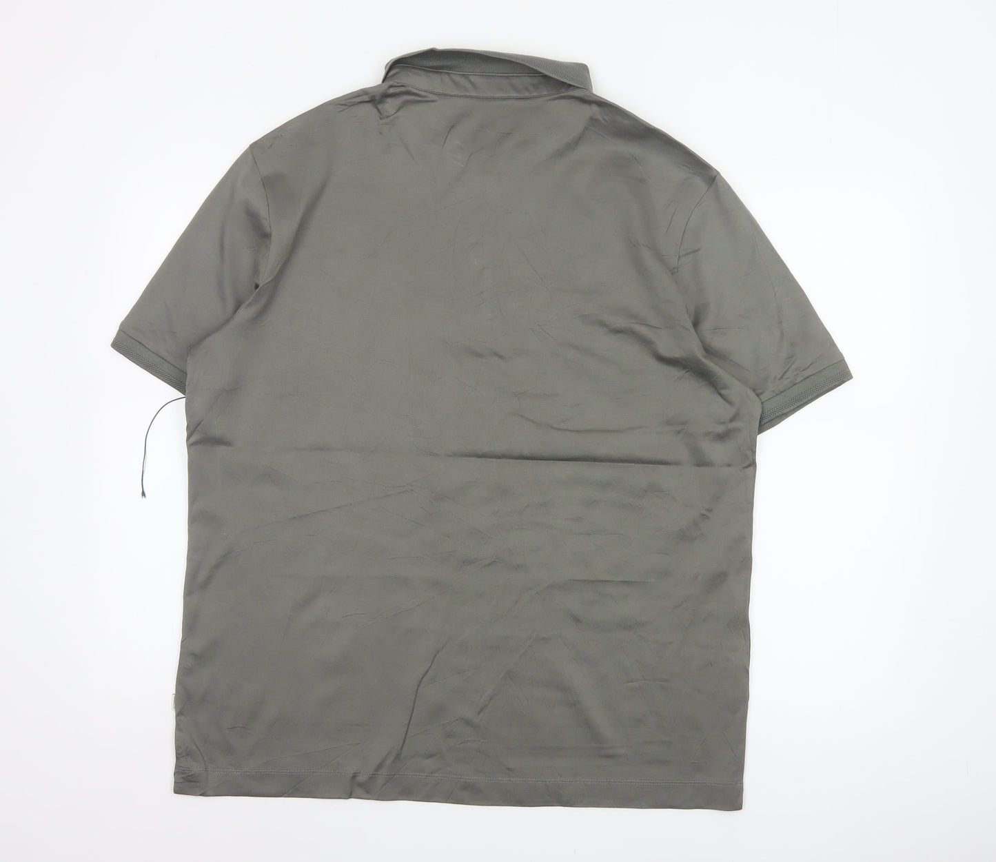 Autograph Men’s Grey XL Supima Cotton Short Sleeve Polo Shirt