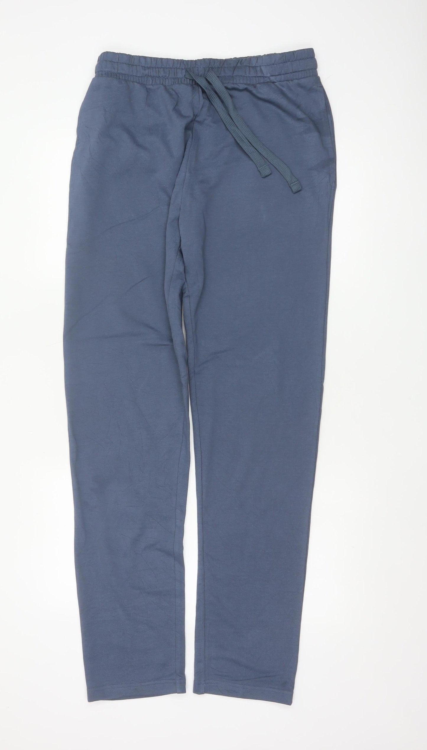 M&S Men’s Blue M Regular Fit Drawstring Jersey Jogger Trousers