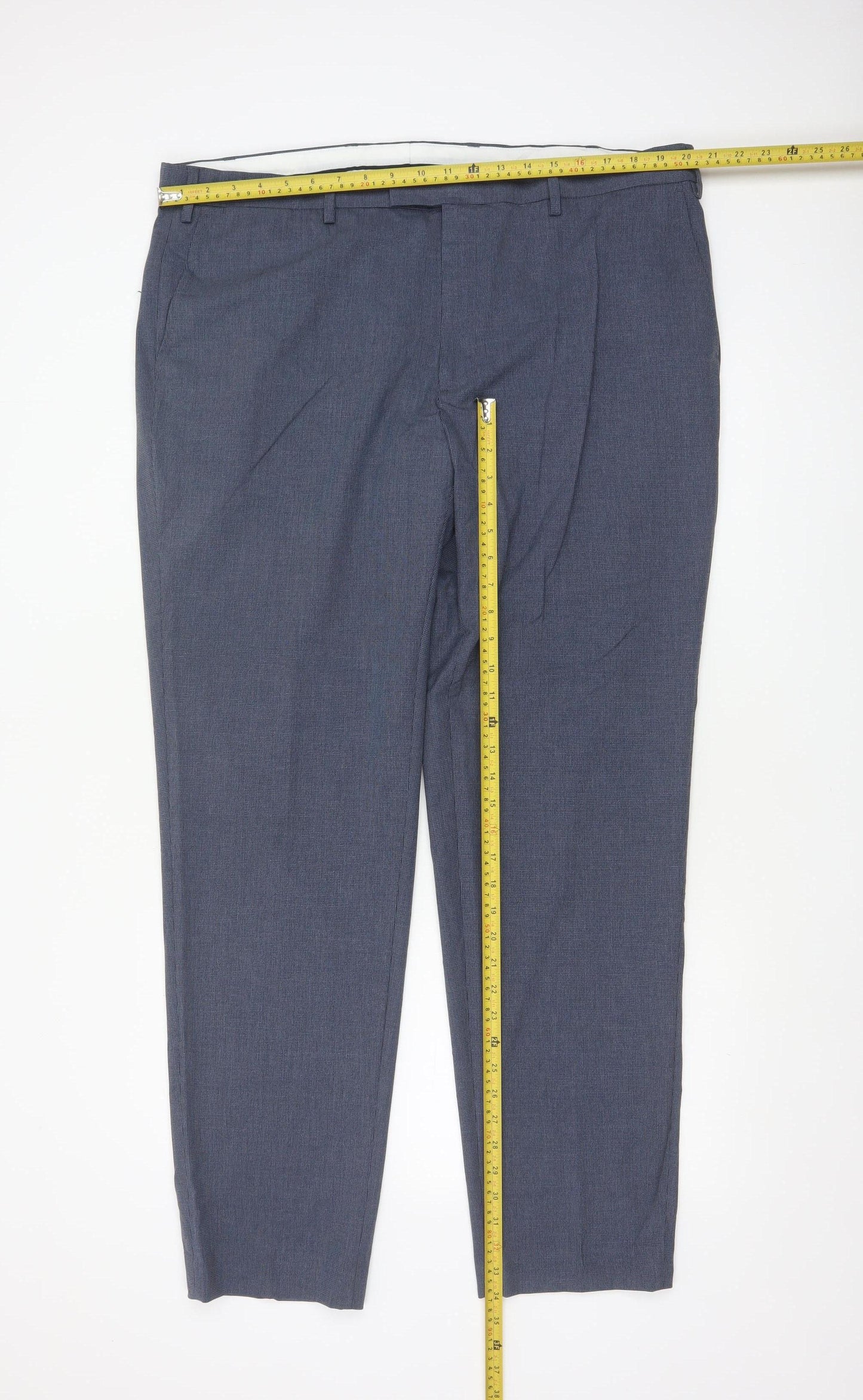 Marks & Spencer Men's Blue 42L Dress Trousers 42W 33L