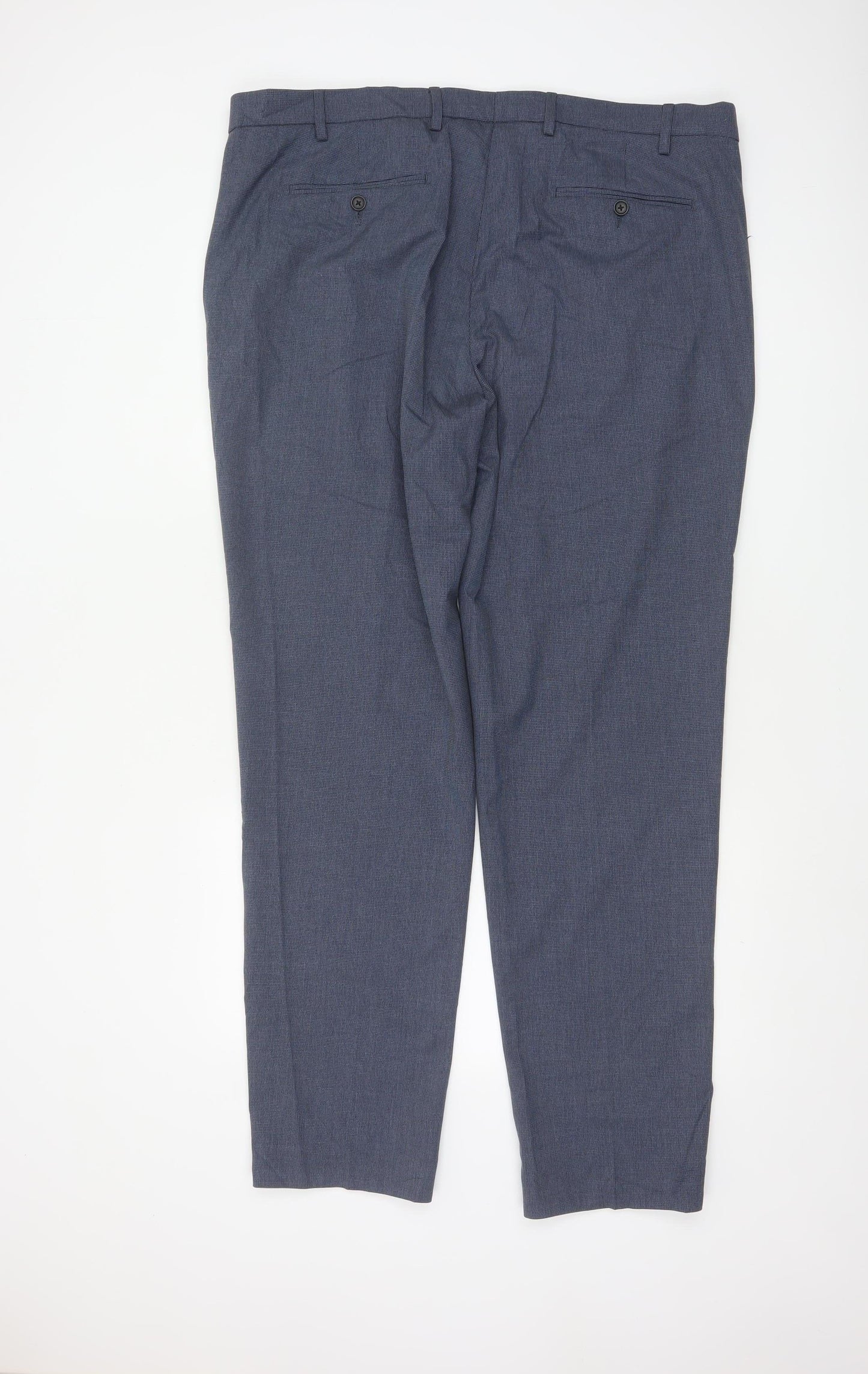 Marks & Spencer Men's Blue 42L Dress Trousers 42W 33L