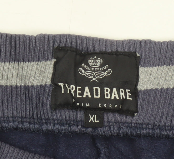 Tread Bare Men’s Blue XL Los Angeles 97 Fleece Jogger Trousers
