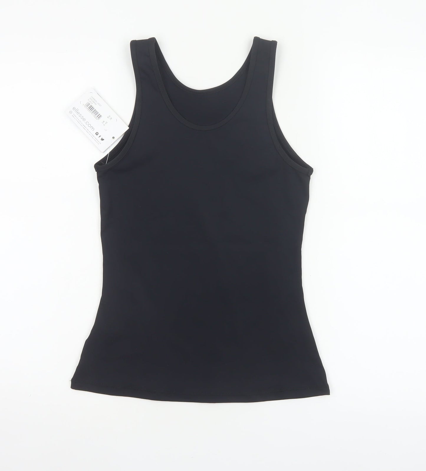 Ellesse Women Black UK 8 Athletic Stretch Tank Top Logo