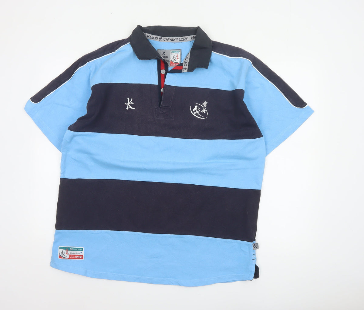 Back view of Kukri Men’s Blue XL Hong Kong Sevens 09 Rugby Polo Shirt
