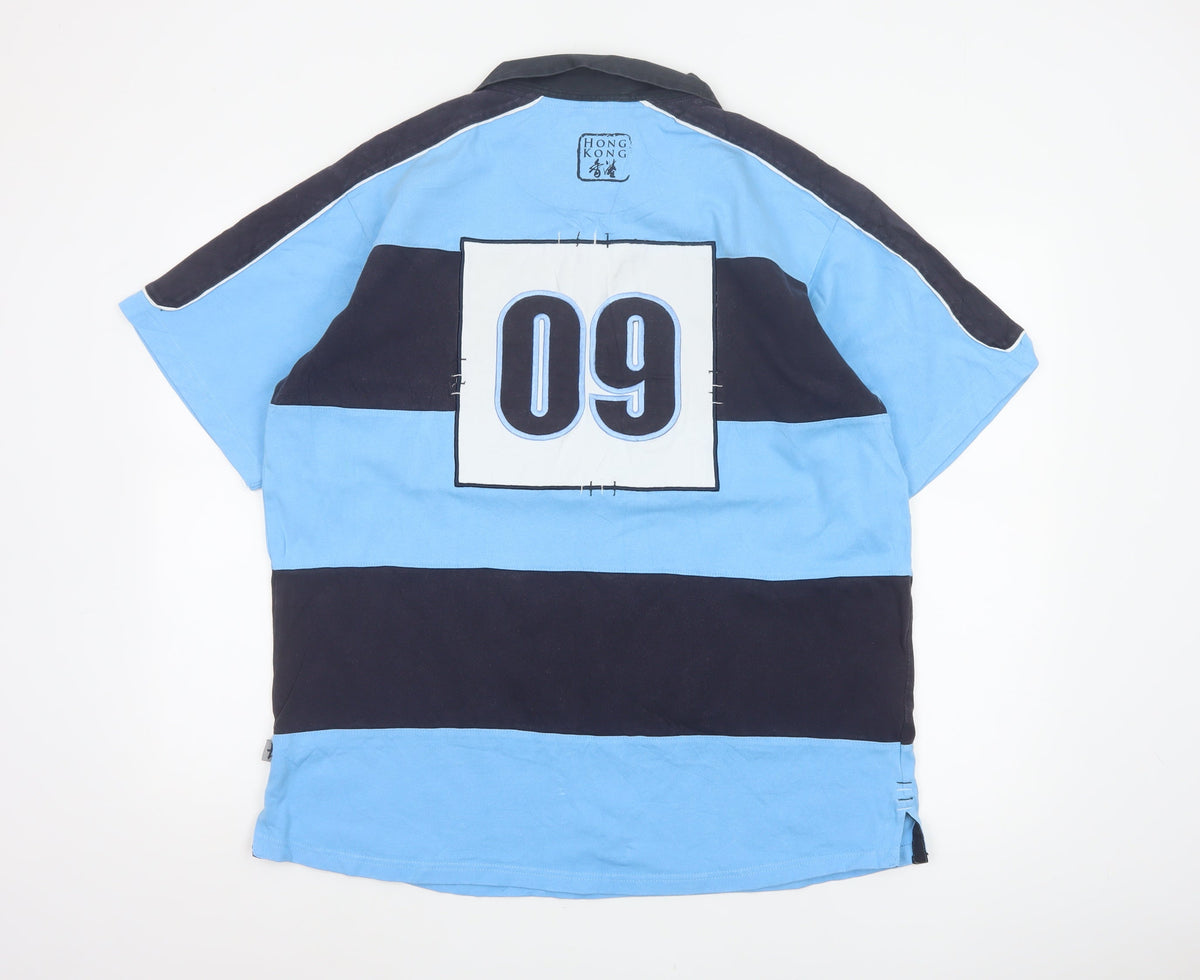 Brand and care label for Kukri Men’s Blue XL Hong Kong Sevens 09 Rugby Polo Shirt