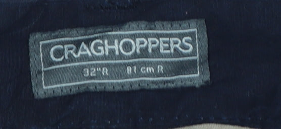 Craghoppers Men’s Blue 32R Cargo Trousers Regular Straight Leg
