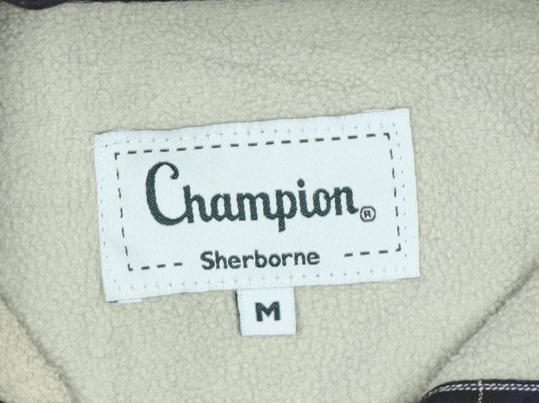 Champion Sherborne Men's Blue Check Lined Long Sleeve Button-Up Shirt M