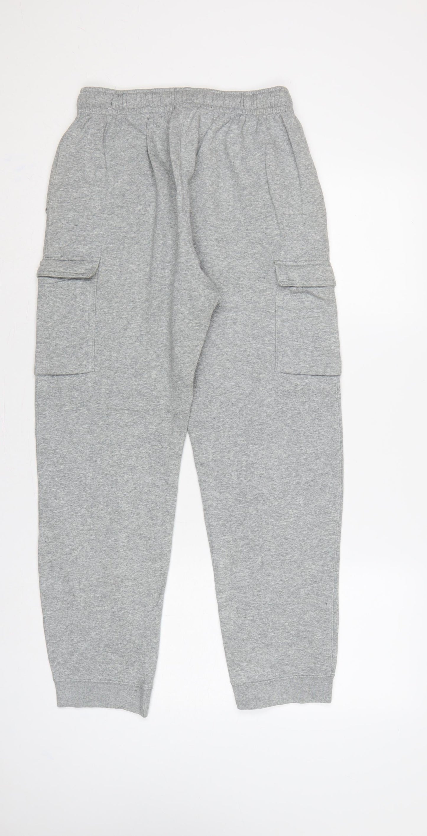 Nike Boys Grey XL 158-170cm Cargo Joggers Sweatpants Logo