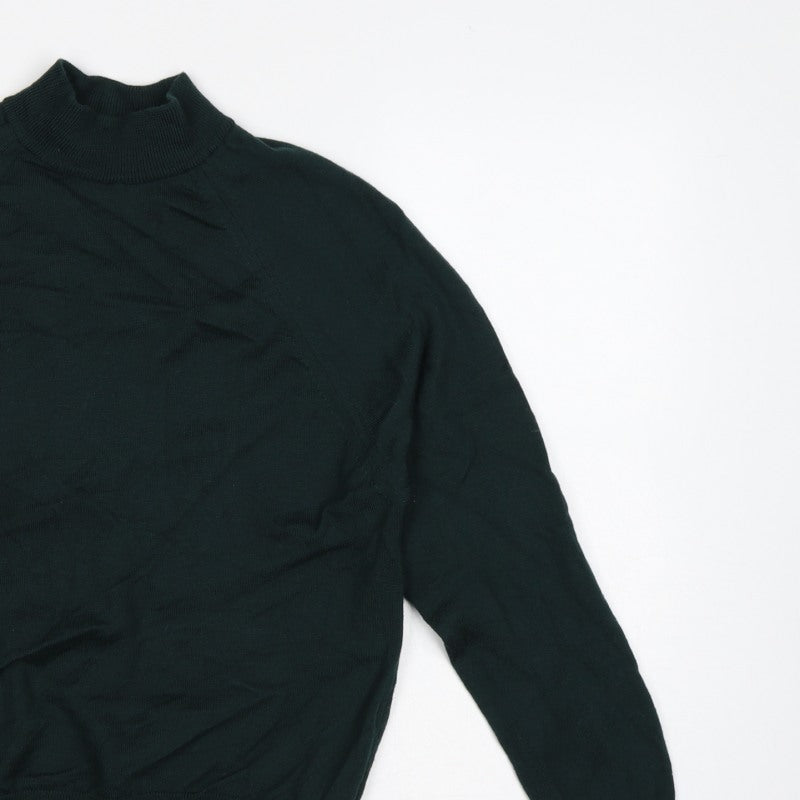 Country Collection Women’s Green Size 12 Roll Neck Knit Jumper