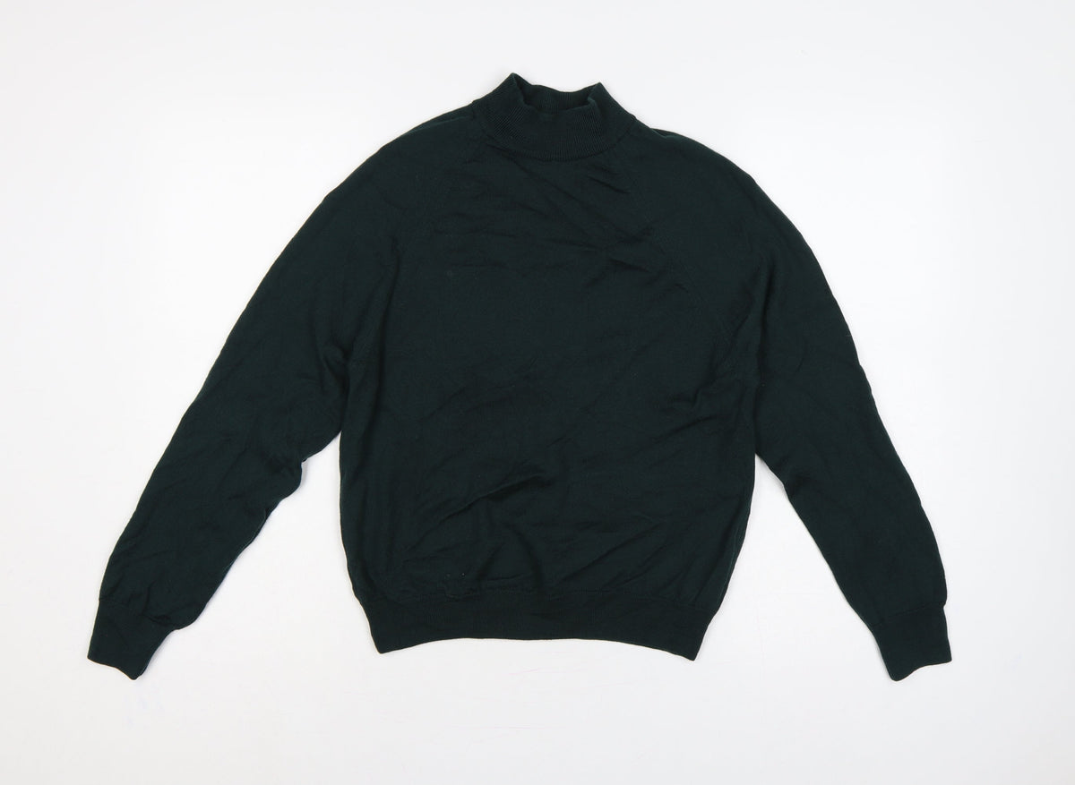 Country Collection Women’s Green Size 12 Roll Neck Knit Jumper