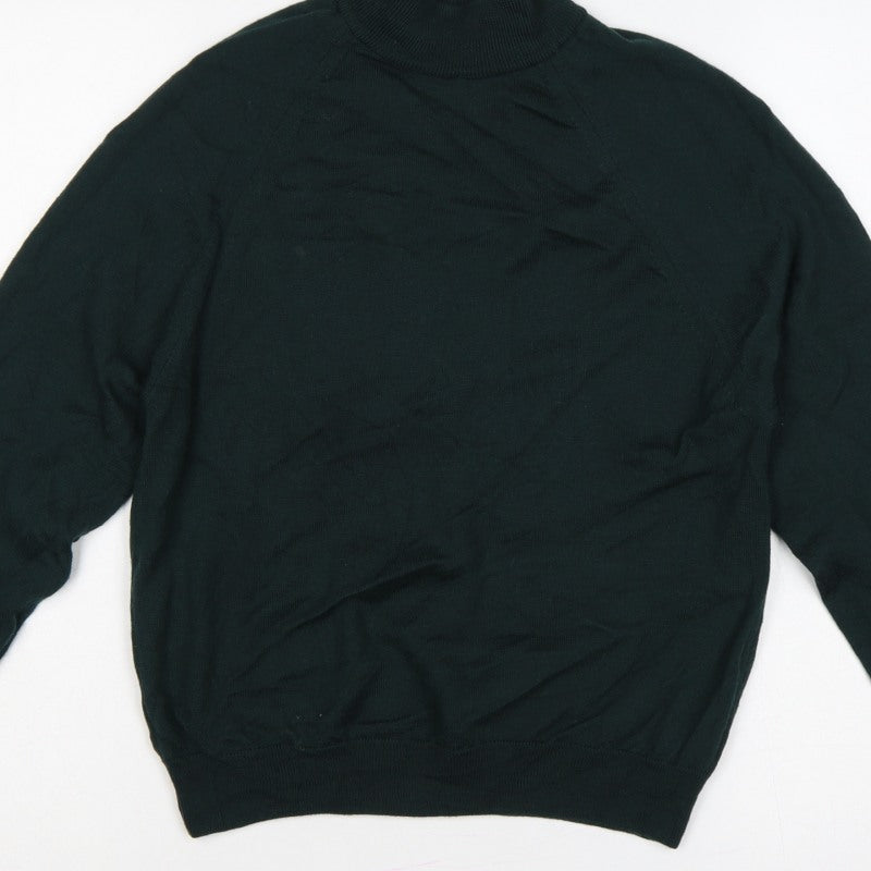 Country Collection Women’s Green Size 12 Roll Neck Knit Jumper