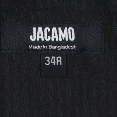 Jacamo Men’s Grey 34R Regular Fit Straight Dress Trousers Formal