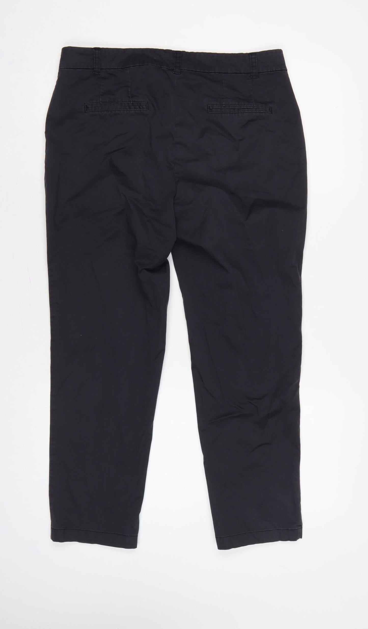 Monoprix Autreton Men’s Black 32 Slim Tapered Stretch Chino Trousers
