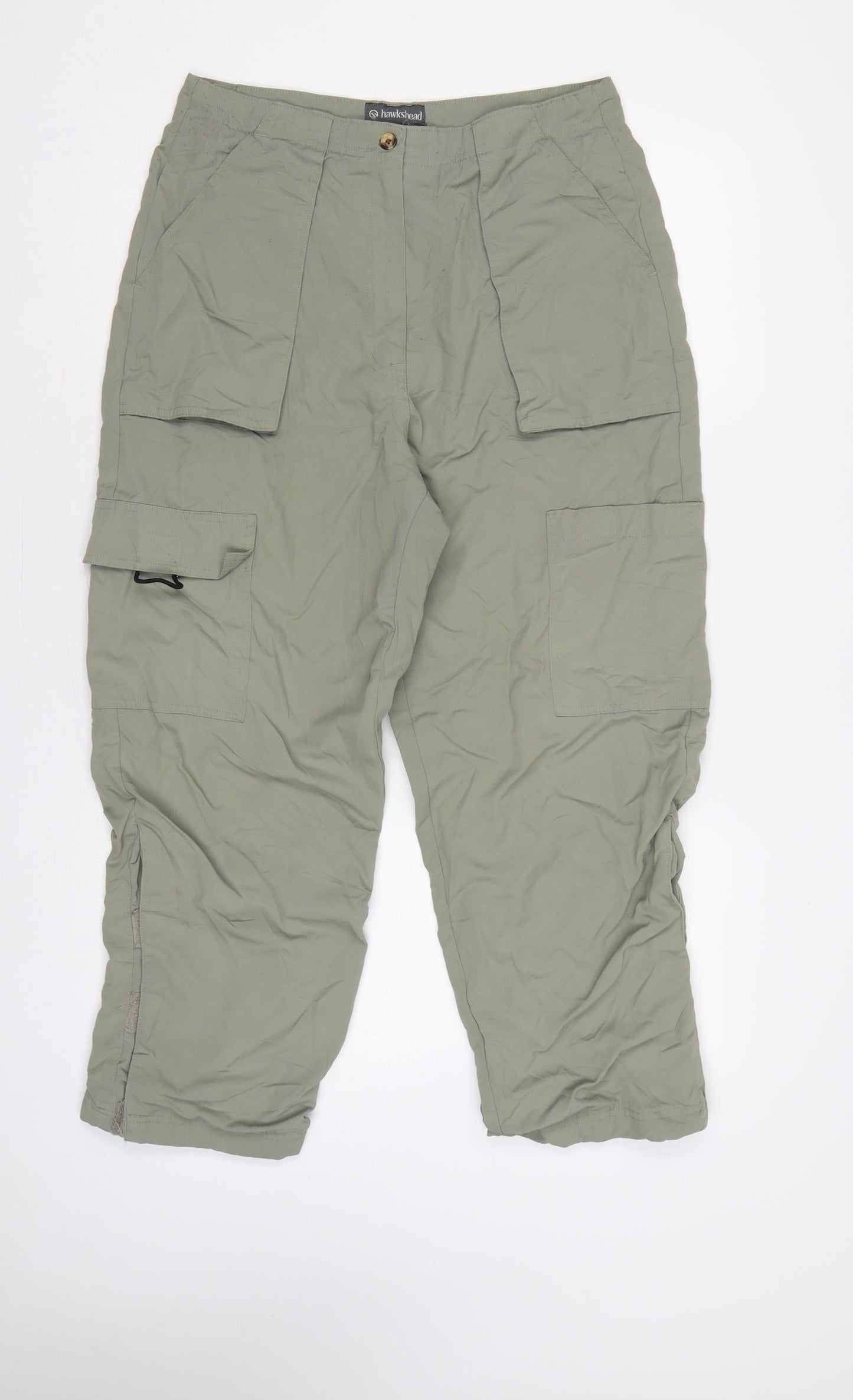 Hawkshead Women's Green Size 14 Cargo Trousers Nylon Lined