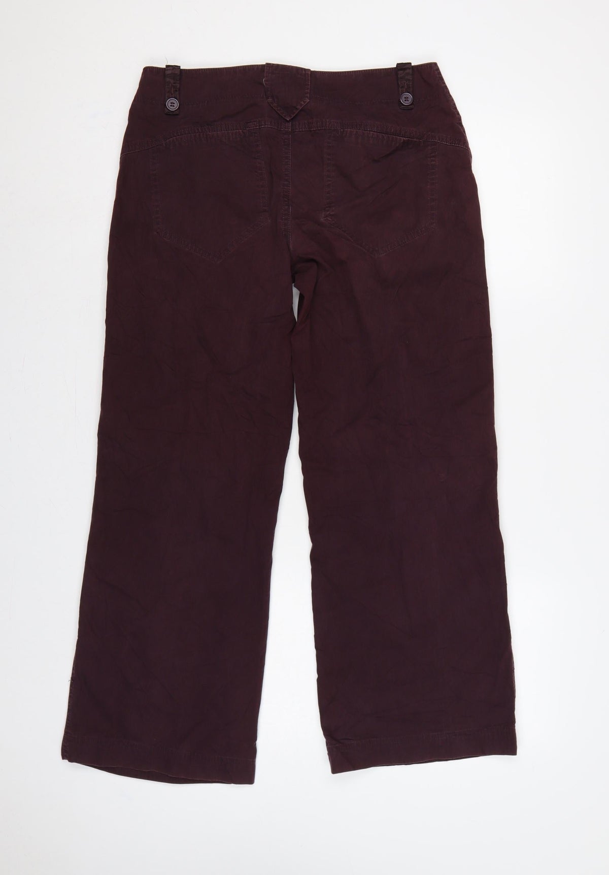 Marks & Spencer Women’s Aubergine Wide Leg Trousers UK 12