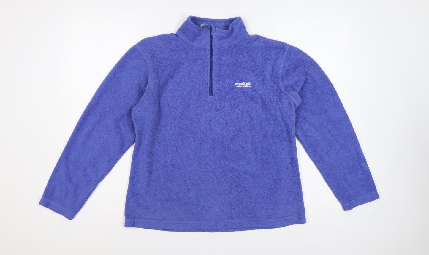 Regatta Women’s Purple UK 12 1/2 Zip Fleece Sweatshirt