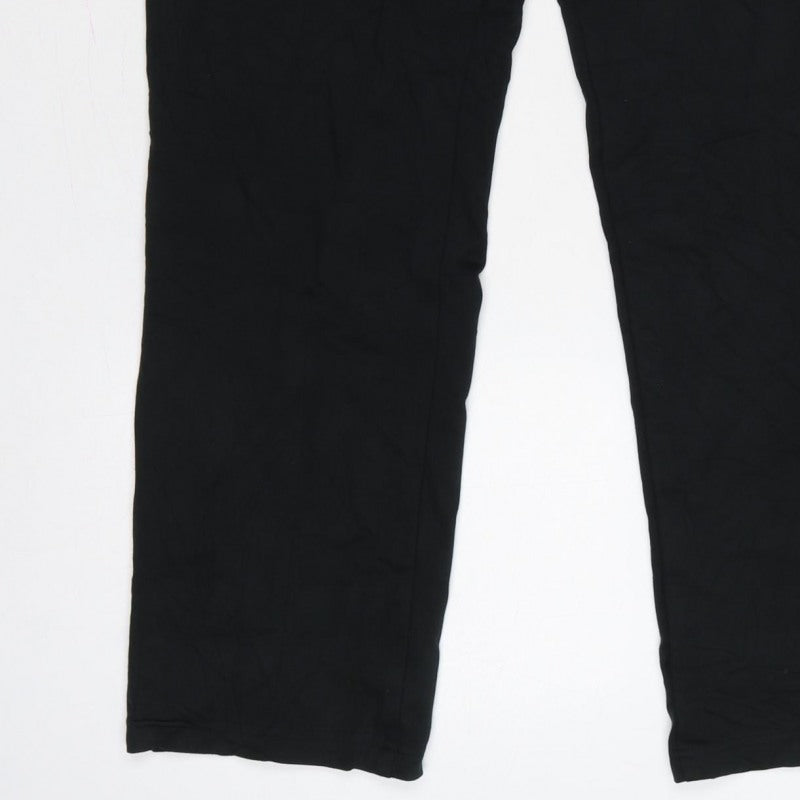 Marks & Spencer Women’s Black UK 12 Short Straight Trousers