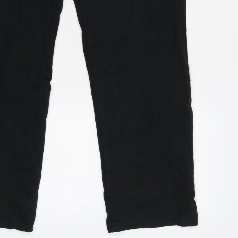 Marks & Spencer Women’s Black UK 12 Short Straight Trousers