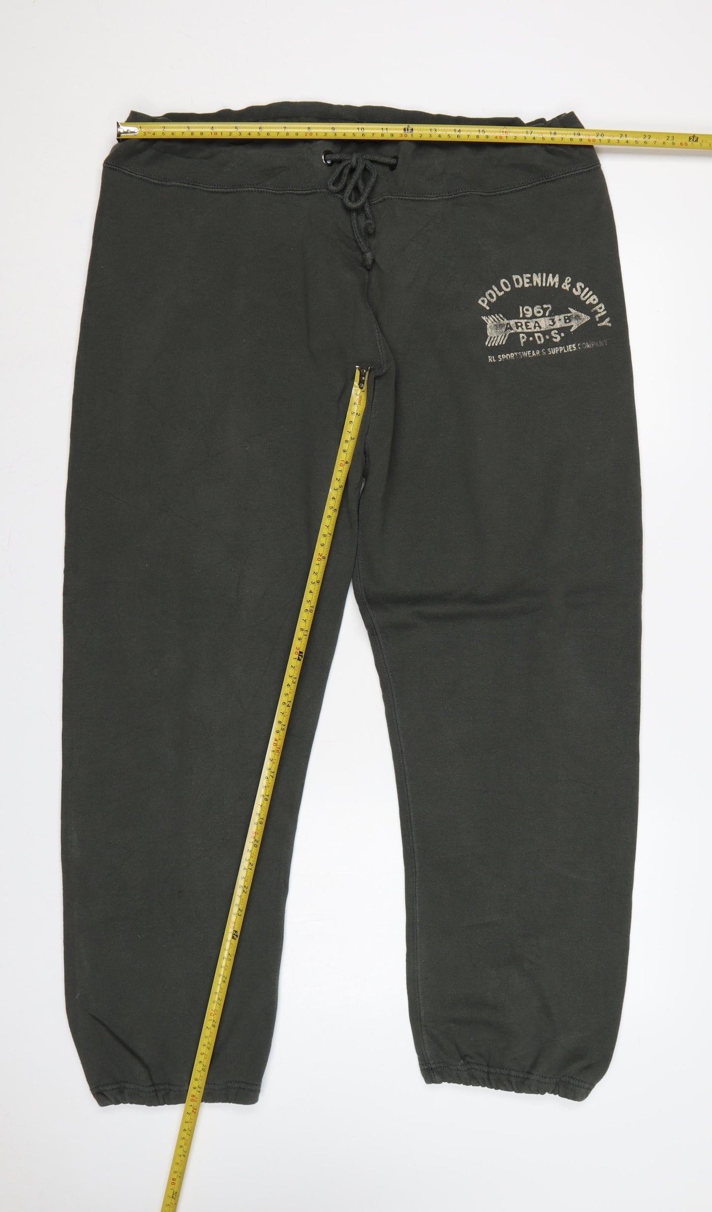 Denim & Supply Ralph Lauren Men’s Black XL Logo Sweatpants Joggers
