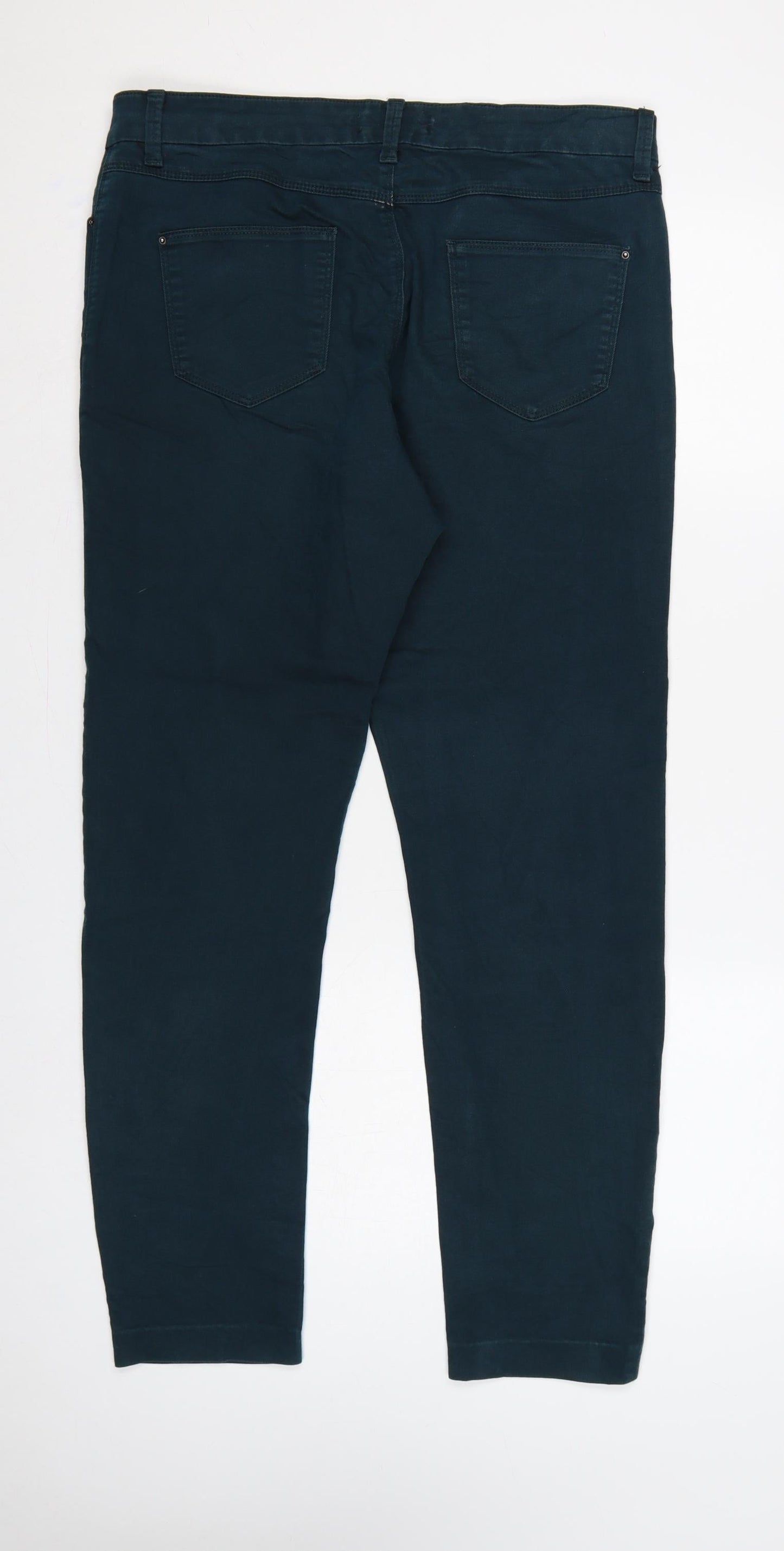 Marks & Spencer Women’s Dark Petrol UK 14 Long Slim Stretch Jeggings