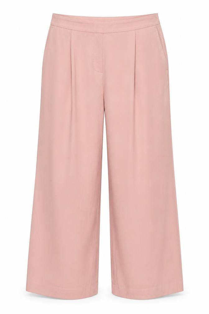 Marks & Spencer Women Pink Size 18 Wide Leg High Rise Trousers