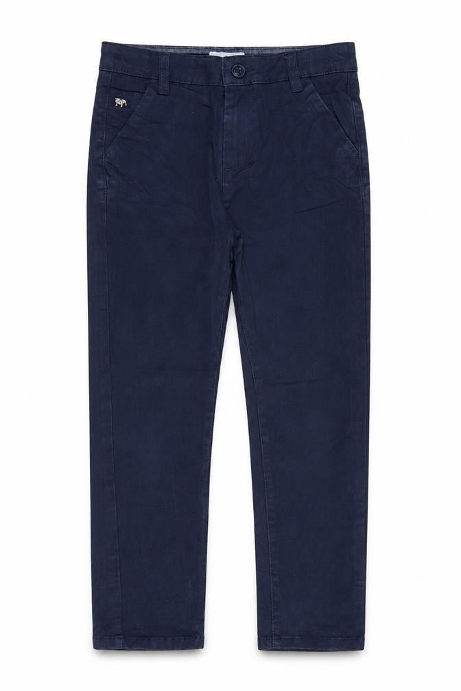 Jasper Conran Boys Blue Age 8 Slim Chino Cotton Stretch School Trousers