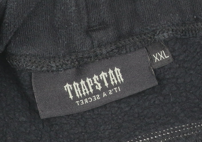 Trapstar Mens Black 2XL Jogger Sweatpants Fleece Logo Zip Pocket
