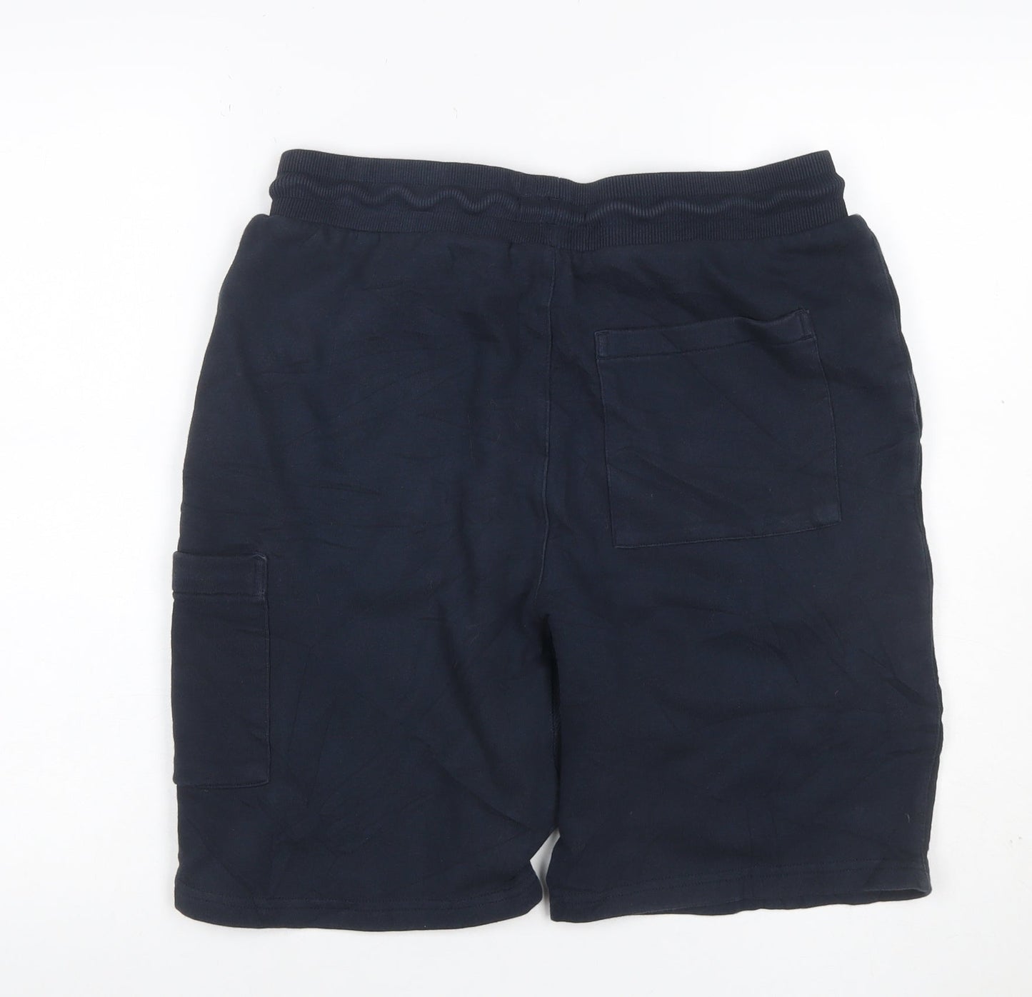 Red Herring Men’s Blue M Cargo Drawstring Cotton Blend Shorts