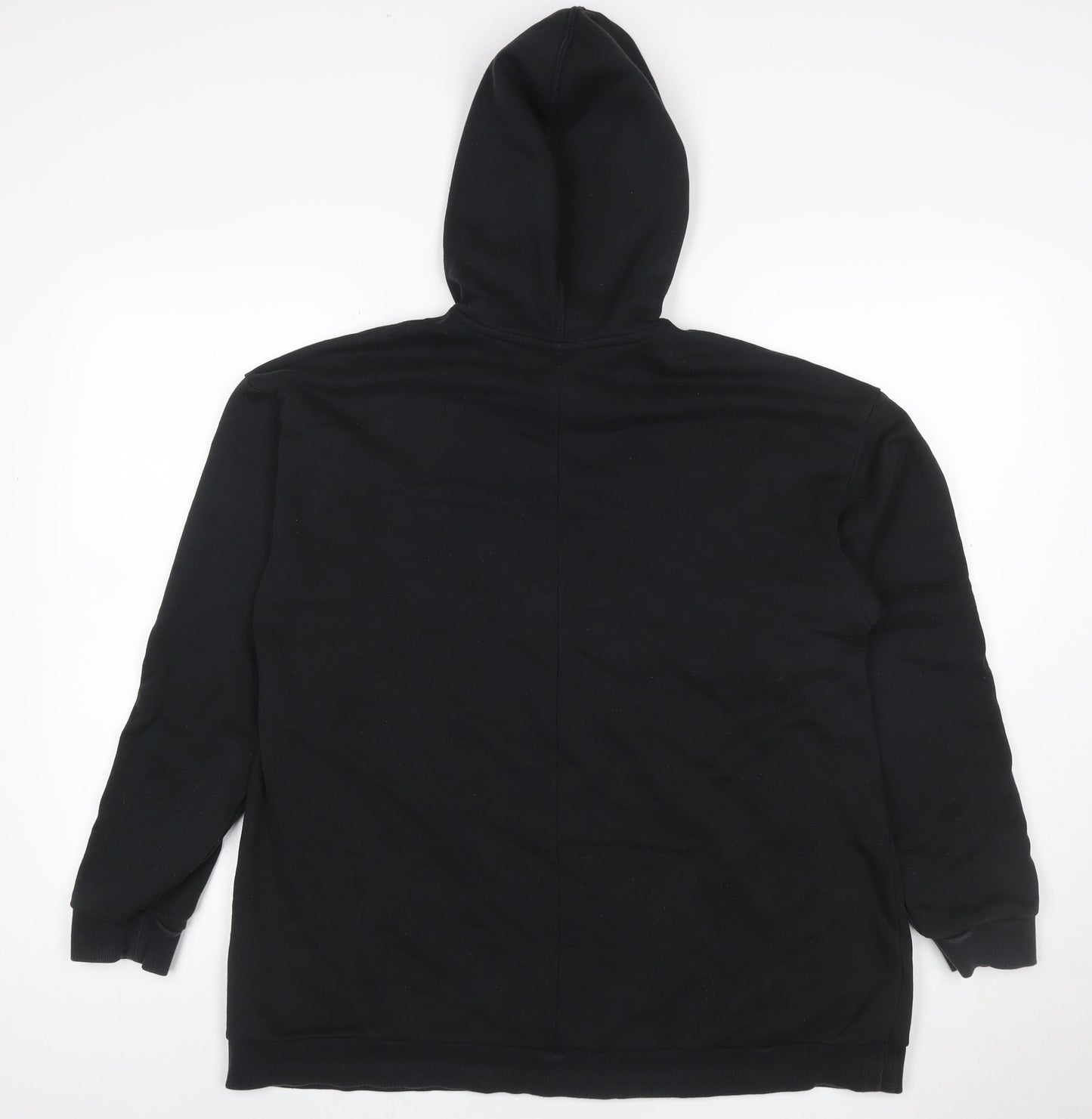 Adidas Women’s Black S Pullover Hoodie 3 Stripe Logo Drawstring Pocket