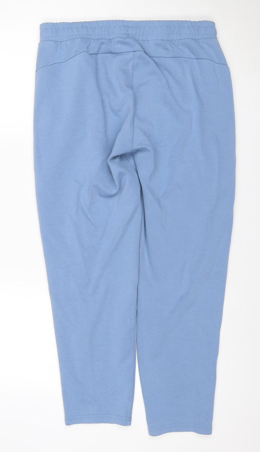 Puma Men’s Blue L Jogger Track Pants Elastic Waist Pockets