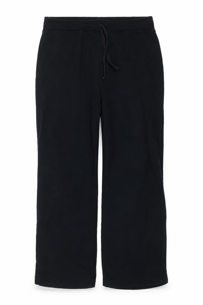 Marks and Spencer Women Black UK 18 Sweatpants Drawstring Cotton