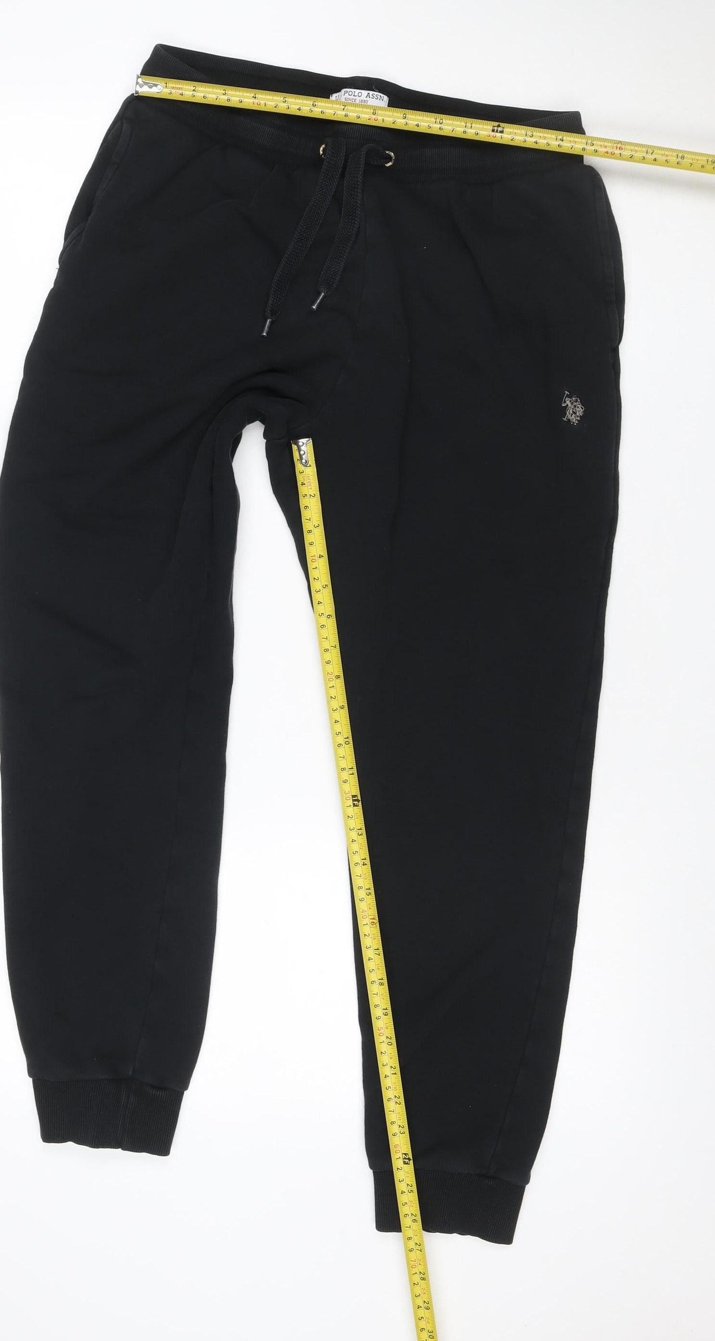 U.S. Polo Assn. Men’s Black L Jogger Sweatpants Cotton Blend