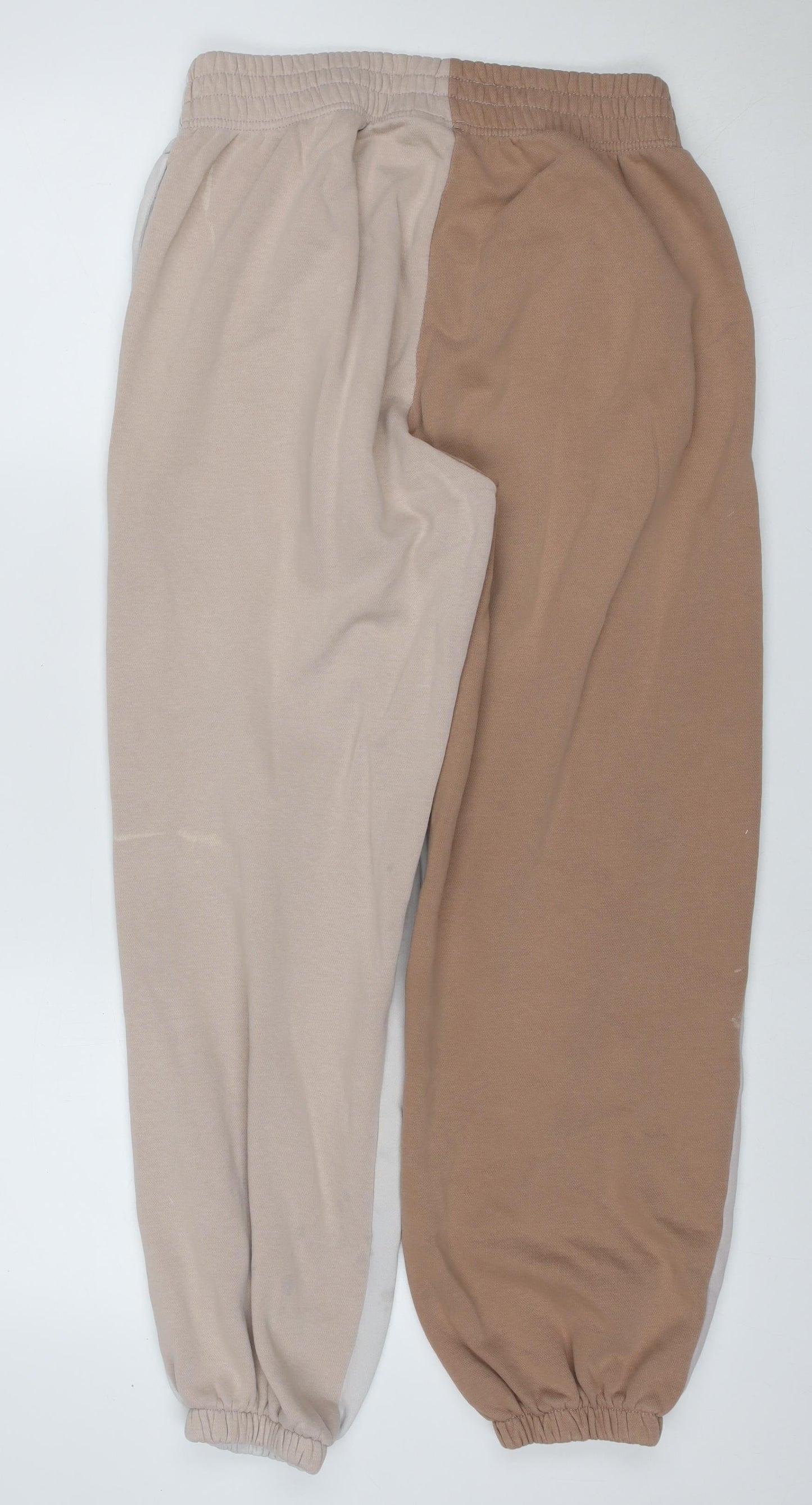 Nike Women’s Beige Brown S Colourblock Jogger Sweatpants
