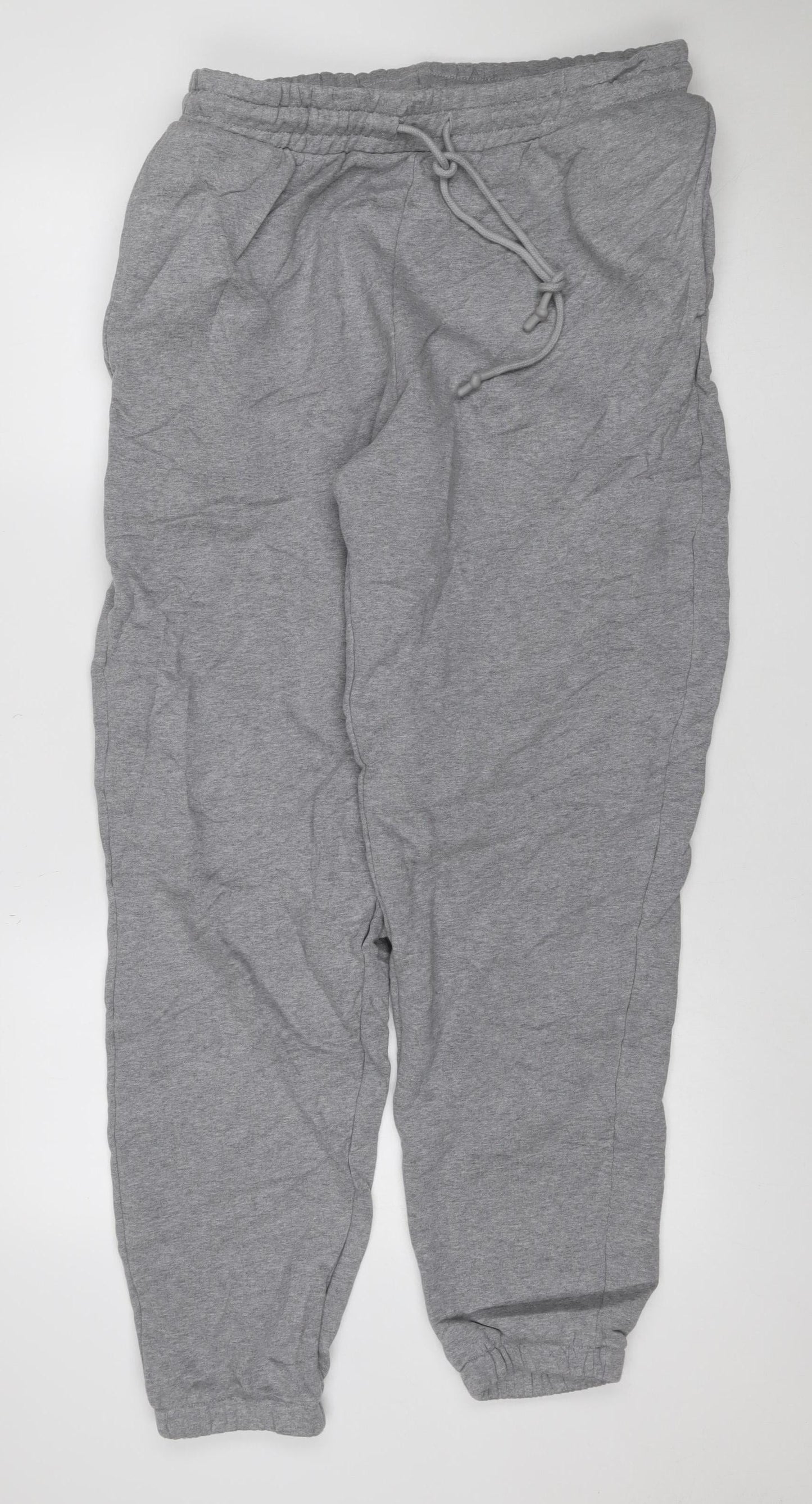 ASOS Design Men Grey L Jogger Sweatpants Elastic Waist Cotton