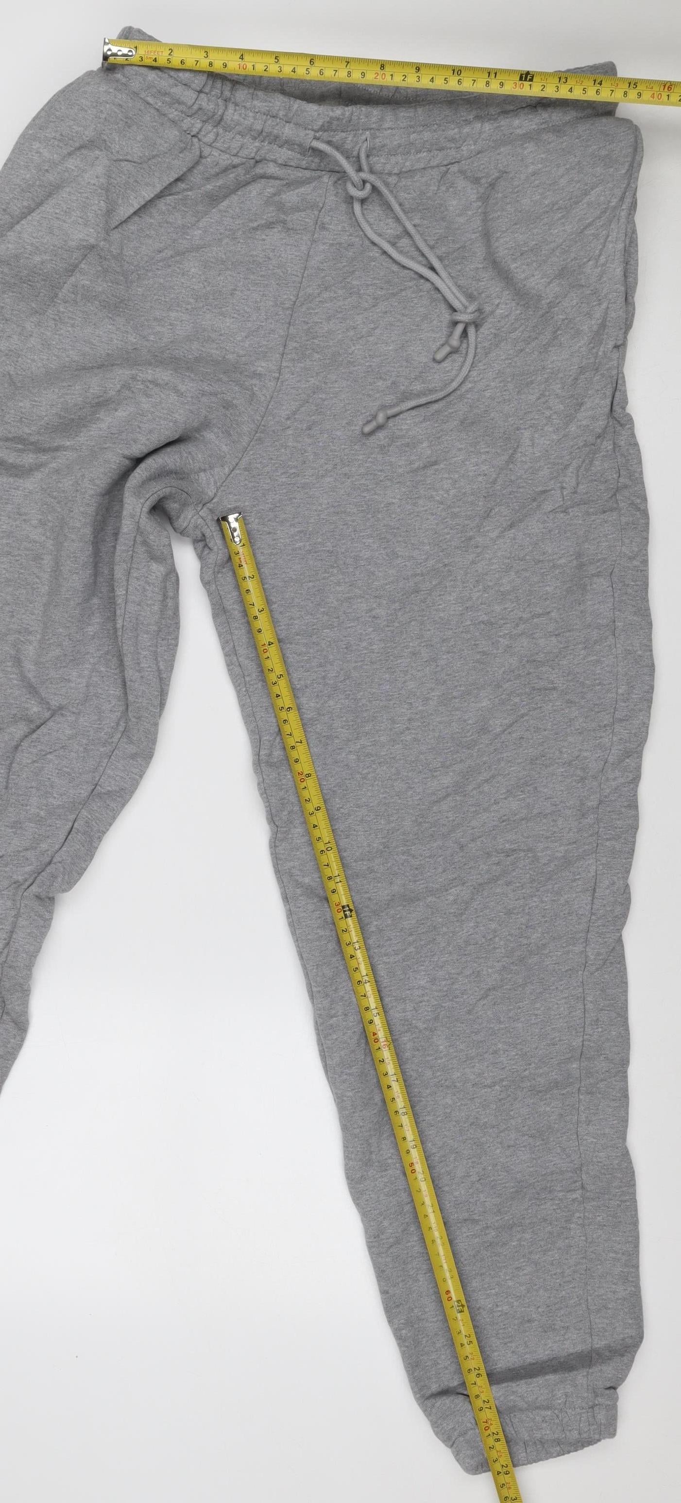 ASOS Design Men Grey L Jogger Sweatpants Elastic Waist Cotton