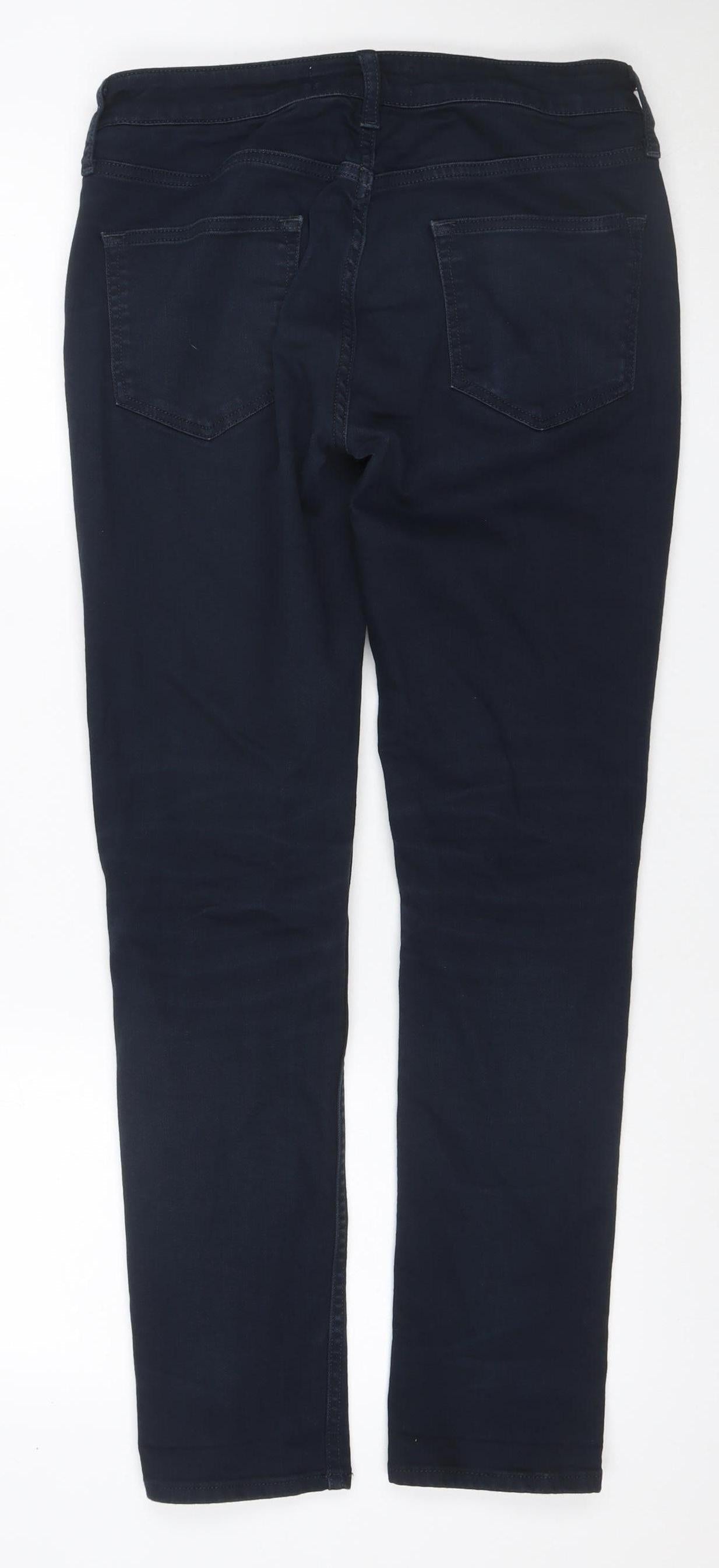 Topman Men's Blue W30 Short Stretch Skinny Jeans Cotton