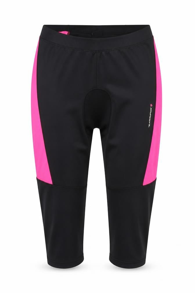 Muddyfox Women’s Black Pink Size 16 Cropped Padded Cycling Leggings