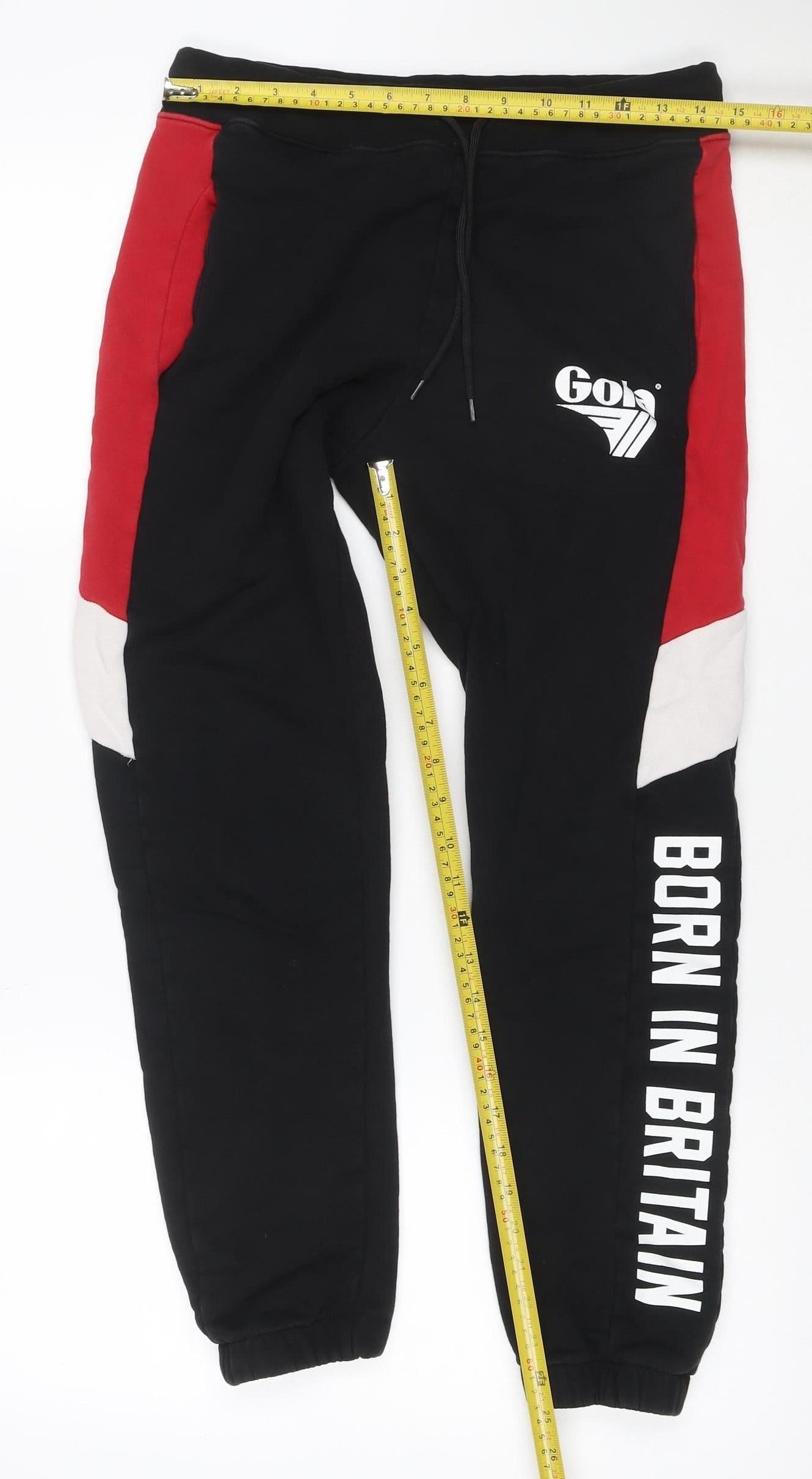 Cola Classics Men’s Black S Born In Britain Fleece Jogger Track Pants