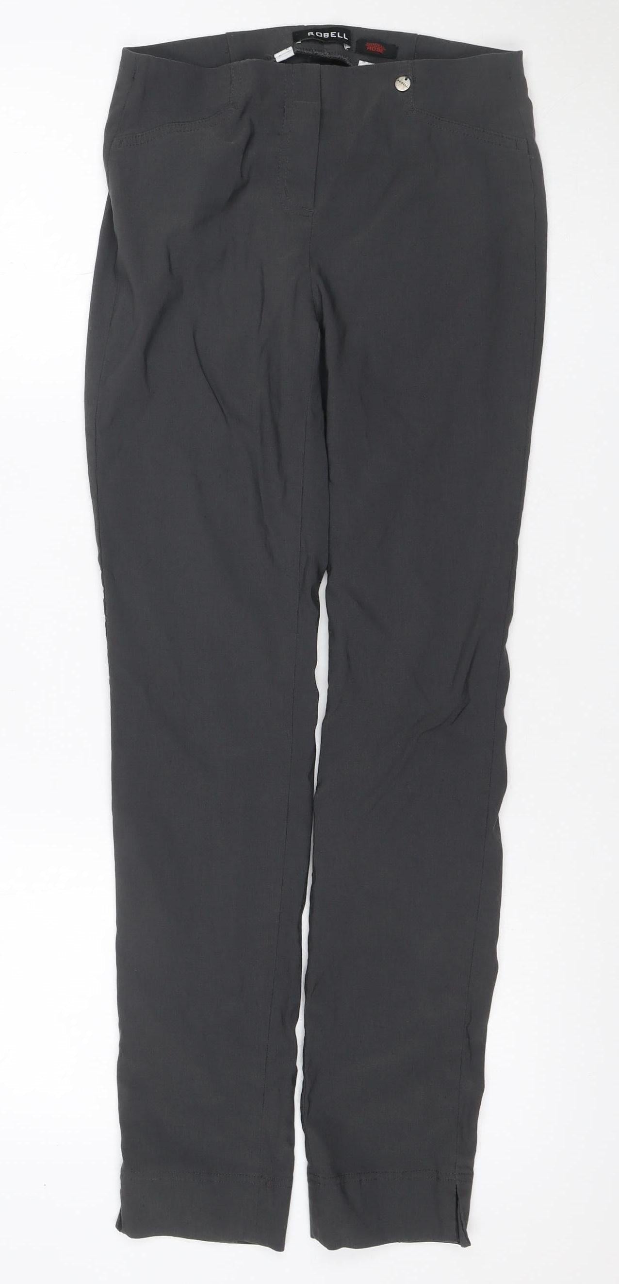 Robell Women’s Grey UK 10 Rose Slim Stretch Trousers