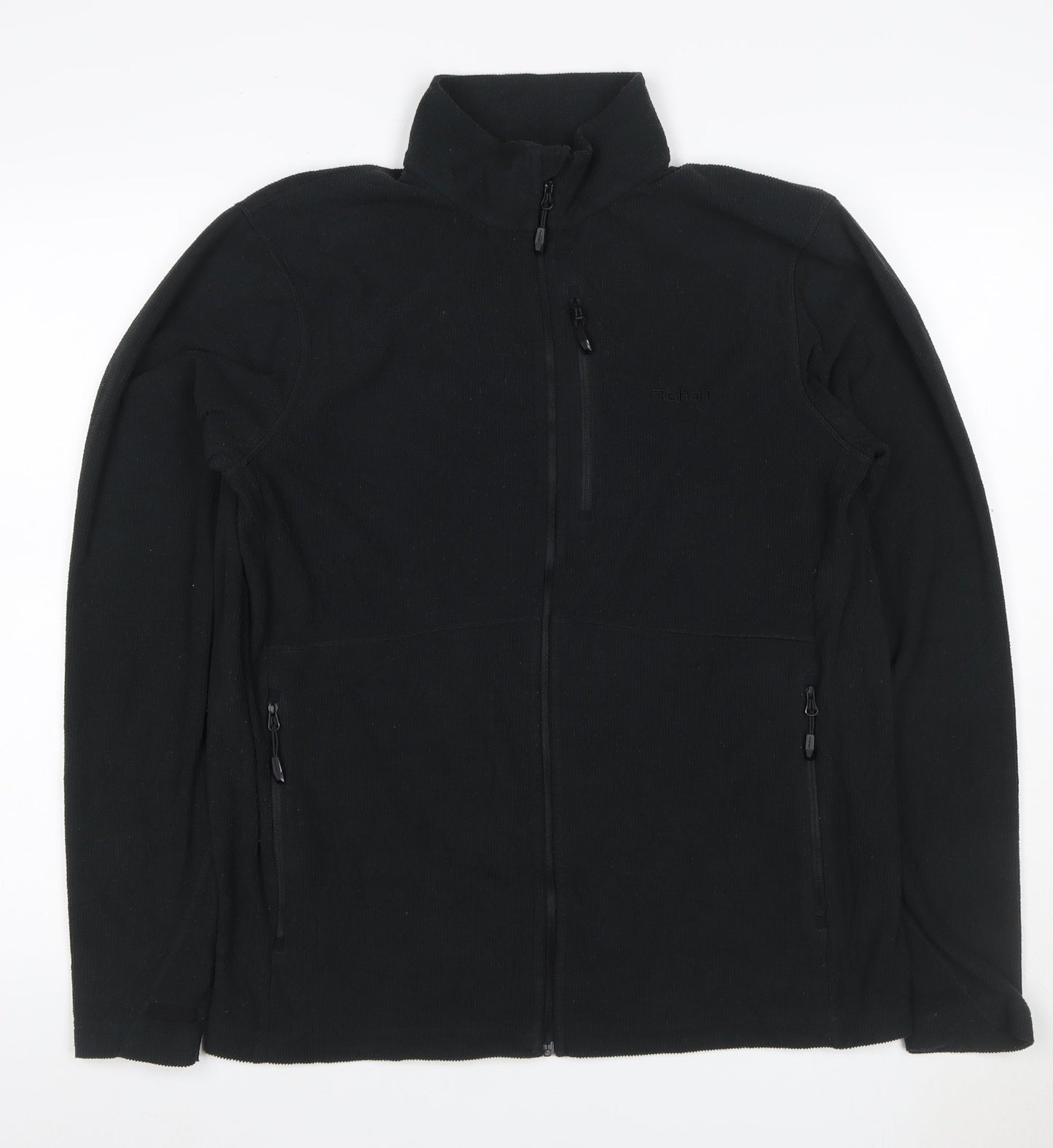 Rohan Men's Black M Full Zip Fleece Jacket Stand-Up Collar Pockets