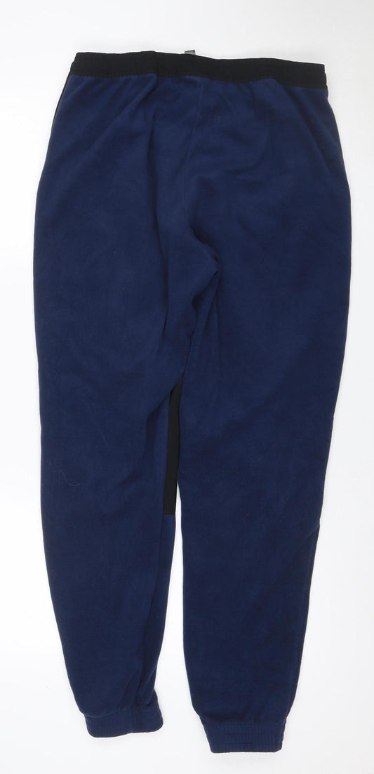adidas Arsenal Teens Blue Black 10-12 Fleece Track Pants Joggers