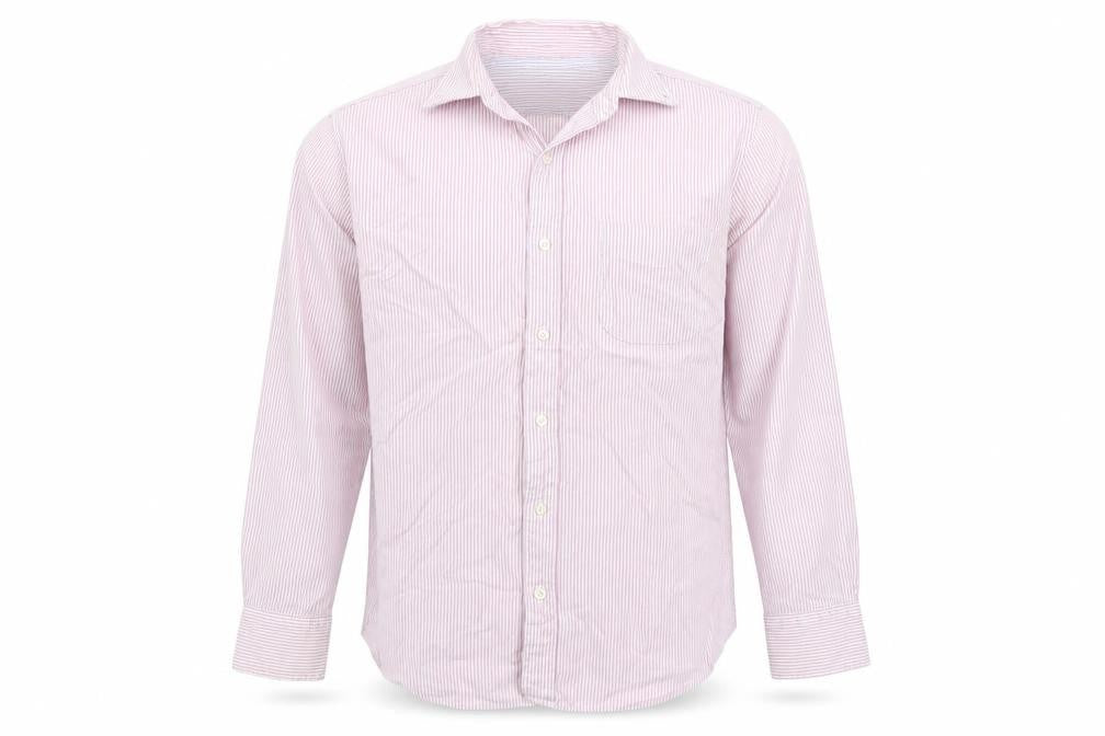 Charles Tyrwhitt Men Pink Stripe Slim Fit Cotton Shirt Size S