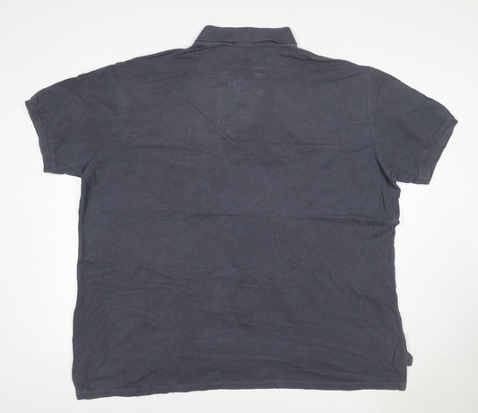 Ralph Lauren Mens Grey Cotton Logo Short Sleeve Polo Shirt L
