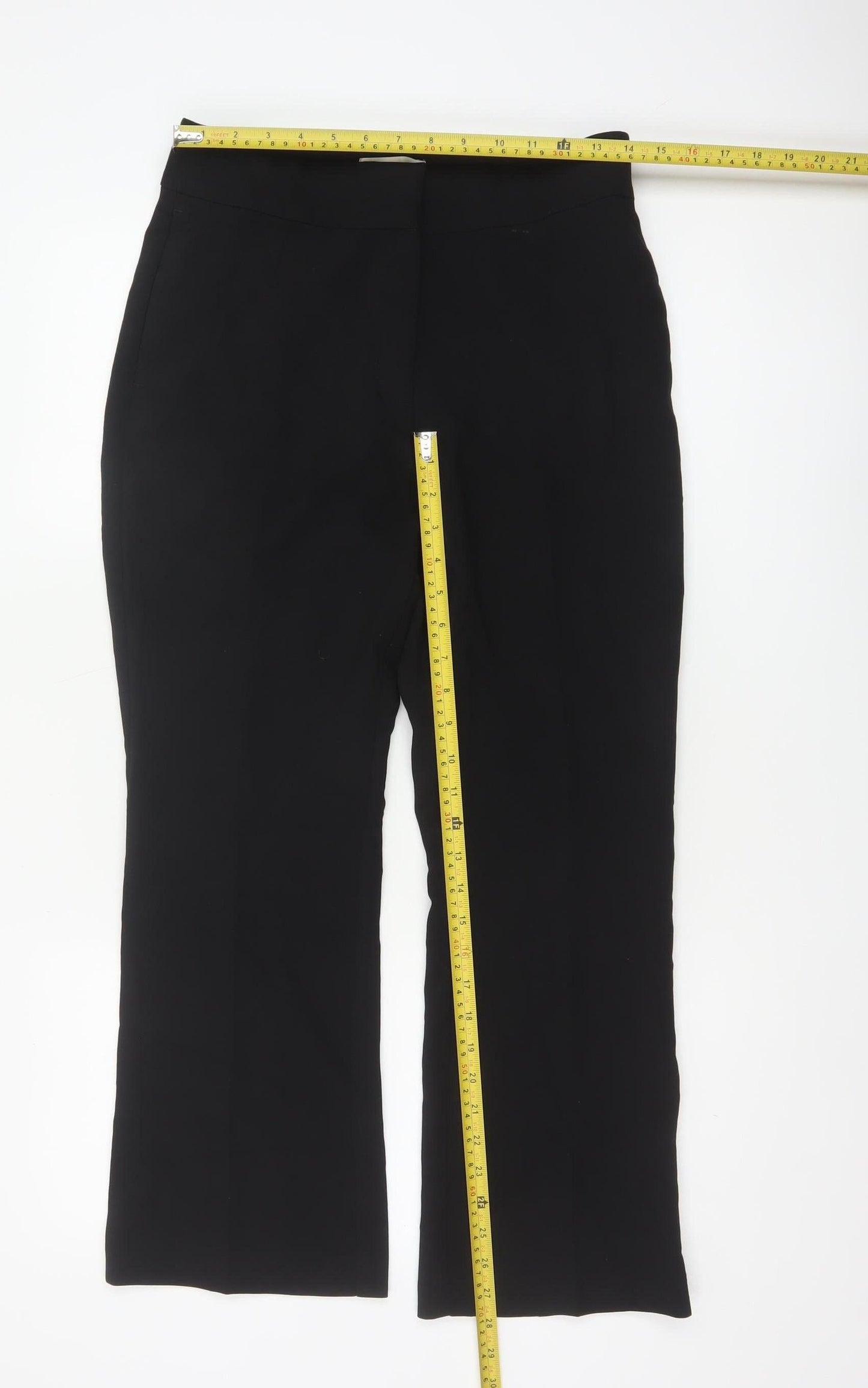 H&M Women’s Black UK 12 Bootcut Stretch Dress Trousers